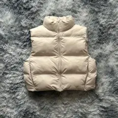 新品♡完売品　ZARA キルティングパフロングベスト ZARA ロング丈パフベスト S - メルカリ