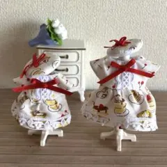 ミニチュアドール服 女の子サイズ 男の子サイズ いちごのお揃いコーデ