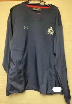 石見智翠館　XL ヤッケ上　ネイビー　アンダーアーマー　中古　ピステ