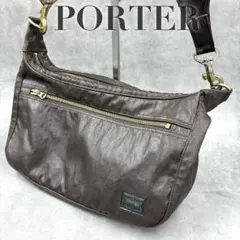PORTER 요시다 가방 숄더백 브라운 대각선