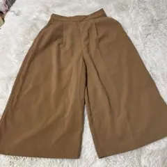 INGNI ブラウン ワイドパンツ ゴムウエスト