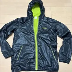 adidas フード付きナイロンジャケット L