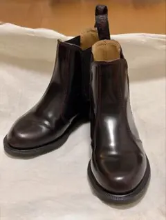 【美品】FLORA チェルシー ブーツ　cherry red 22cm