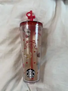 Starbucks 猫とハートのタンブラー 約500ml