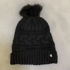 LAUREN＊RALPH LAUREN＊ブラックケーブル編みニット帽