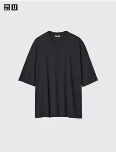 UNIQLO ユニクロ　Tシャツ　トップス　インナー　黒　XL スーピマコットン