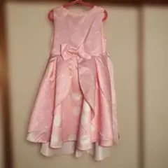 子ども用ドレス　ピンク　 水玉模様 140cm