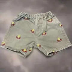 ヒスミニ　刺繍　ハーフパンツ
