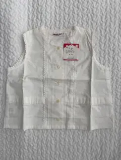 【新品未使用】ファミリア ブラウス ベスト レース　100