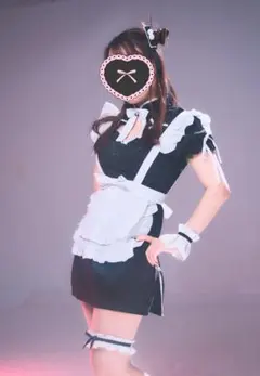 チャイナメイド服セット Sサイズ 黒 ブラック