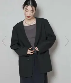 ナノユニバース　ノーカラージャケット タグ付き