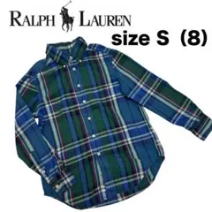 【あま様専用】ラルフローレン シャツ キッズ チェック ブルー