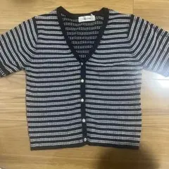 ココディール　ボーダー　カーディガン　半袖のサムネイル