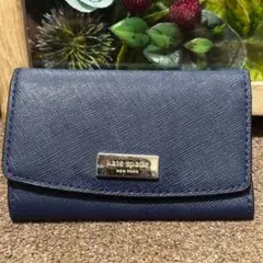 kate spade NEW YORK ケイトスペード キーケース ネイビー
