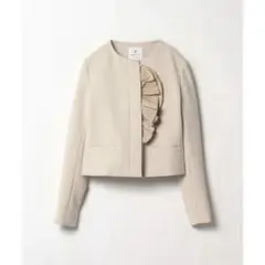 LANVIN en Bleu ♡ ノーカラー フリルジャケットのサムネイル