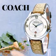 稼動品✨美品 COACH 腕時計 シグネチャー 純正ベルト デイト ユニセックスのサムネイル