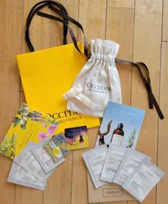 ロクシタン　ショッパー&巾着　ヘアケアサンプルセット