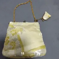 値下げ☆花柄刺繍 シルク製クラッチバッグ