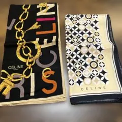 美品　CELINEセリーヌ ハンカチ 2枚セット
