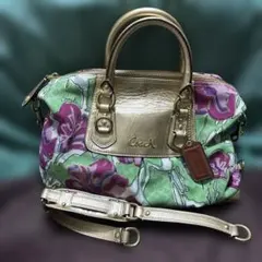 Coach 花柄ショルダーバッグ2way
