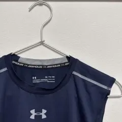 Under Armour ヒートギア ノースリーブ XL ネイビー