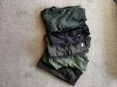 カーゴパンツとスウェットパンツセット(緑、迷彩)