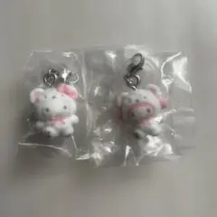 サンリオ めじるしチャーム ふわふわスノー　キティ　マイメロ　セット