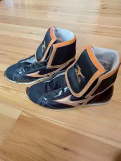 Mizuno ボクシングシューズ ブラック/オレンジ26cmのサムネイル