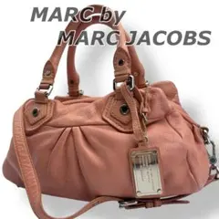 マークジェイコブス 2way ショルダーバッグ ミニボストン レザー シボ革