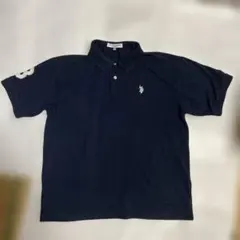 U.S. POLO ASSN. ポロシャツ ネイビー 刺繍ロゴ　Lのサムネイル