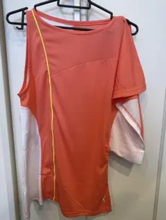 PUMA DRI-ILL ヨガウェア Lサイズ オレンジ・ホワイト