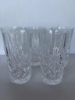 ダヌーブ DANUBE Cristal de Flandre タンブラー 5客