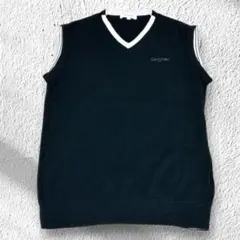カルバンクライン　Vネック ゴルフ　ベスト L 黒　J234のサムネイル