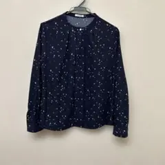 ハニーズ長袖ブラウス・濃紺のサムネイル