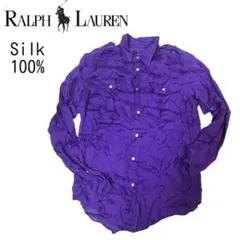 RALPH LAUREN シルク100% シャツ ブラウス クラッシックフィット
