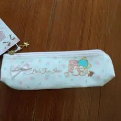 サンリオ リトルツインスターズ スリムペンケース/ローズ:2009年製