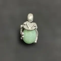 レア1点物】クリソプレーズネックレス ペリドット×水晶クラスター 