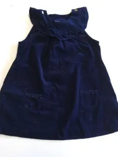 【美品】ラルフローレン 紺色　ワンピース 90㎝　女の子　秋冬用
