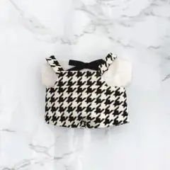 ちびぐるみ 千鳥柄 サロペット 洋服