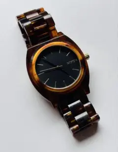 【電池新品の美品】NIXONのTIME TELLER 人気のべっ甲×ゴールド！