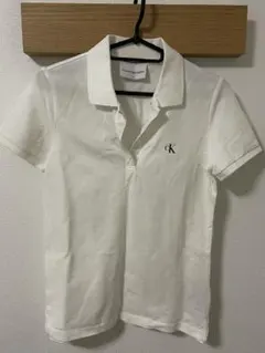 Calvin Klein ホワイトポロシャツ S