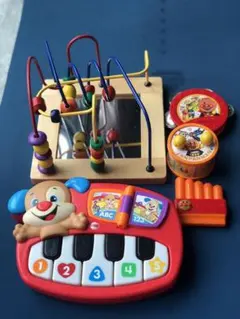 おしゃべりバイリンガル・ピアノ　ルーピングコースター　アンパンマン 玩具　計5点