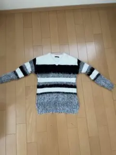 INGNI ストライプニットセーター Vネック