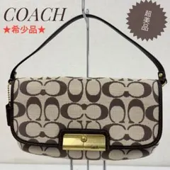 ★レア品★ 極美品 COACH コーチ キャンバス シグネチャー ハンドバッグ