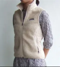 パタゴニア　フリース　ベスト　レトロX オフホワイト　レディース　Ｓ　プレミア