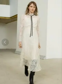 新品タグ付き　snidel スナイデル　ボウタイレースワンピース