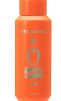 【新品未使用】スターバックス×ポーター ステンレスボトル オレンジ 591ml