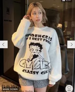 BETTY BOOP（TM) GYDIESジャカードニットTOPS ジェイダ