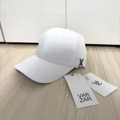 VARZAR バザール　キャップ　白　新品タグ付き
