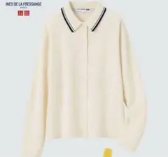 ユニクロUNIQLO★イネス　ニットポロカーディガン（長袖）